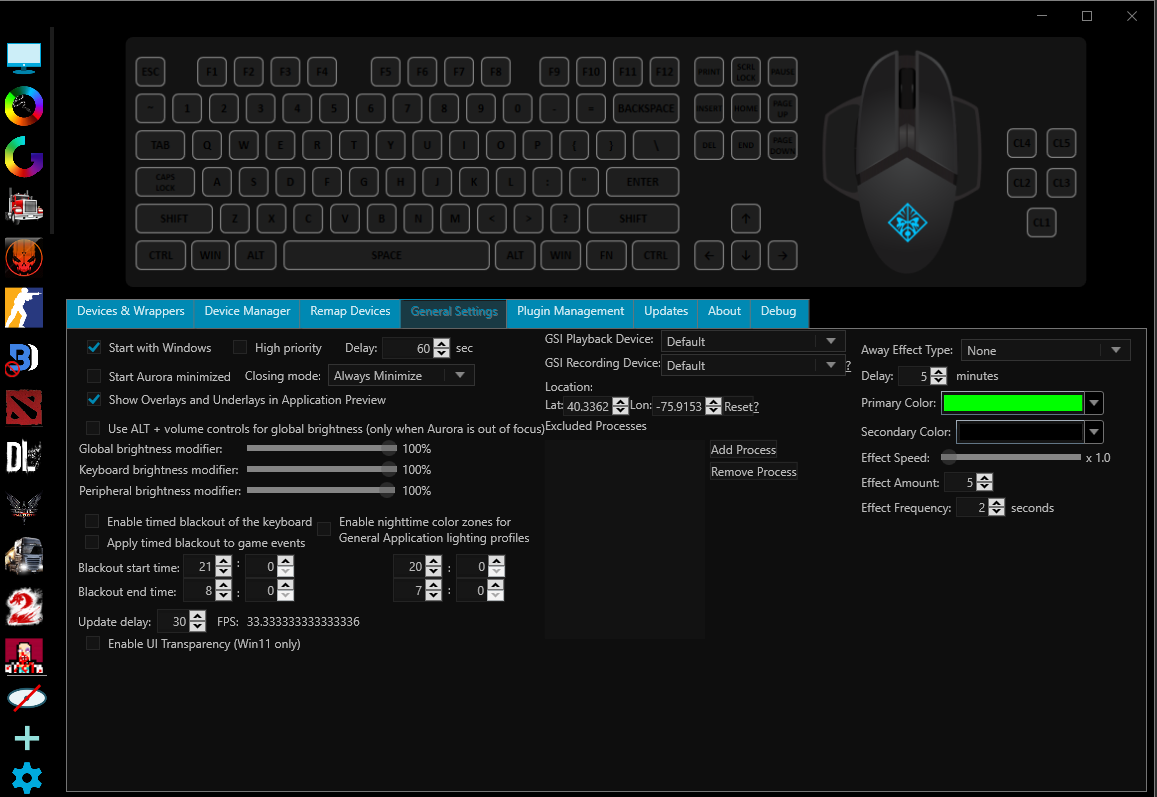 General Settings
